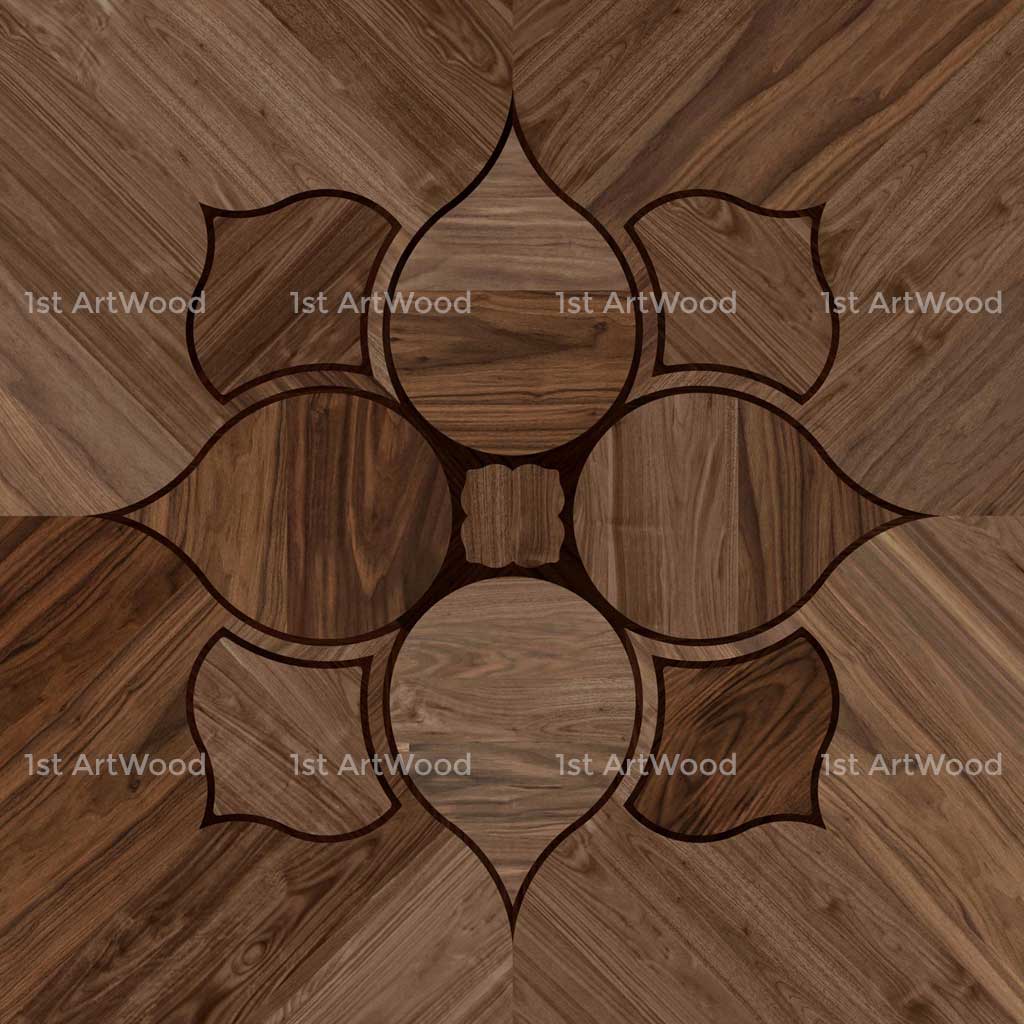 Sàn gỗ hoa văn DROP LEAF AT-V634